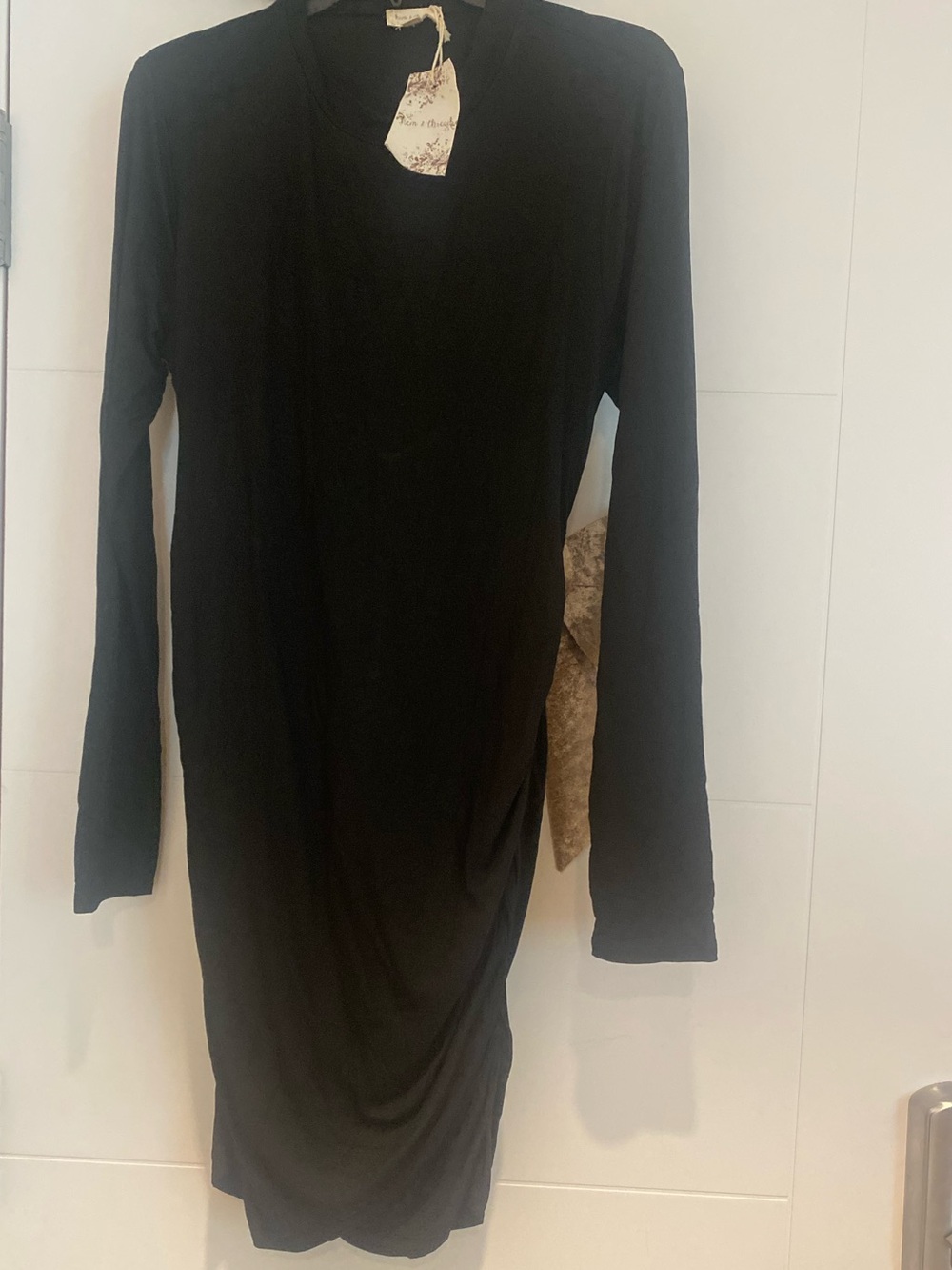 💕NEW💕Hem&Thread Black Dress